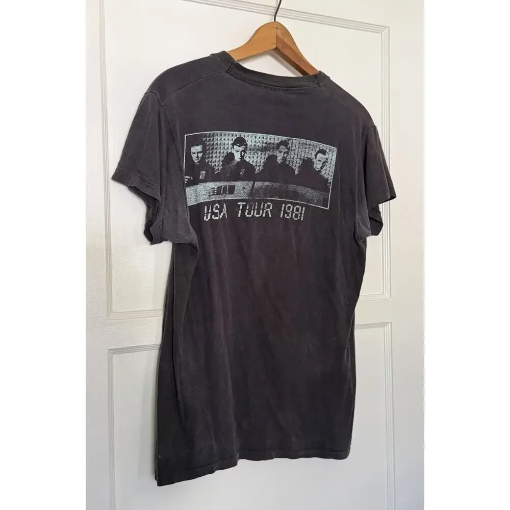 Kraftwerk Computer World Black Cotton T Shirt‎ 1981 USA Tour Vintage Original